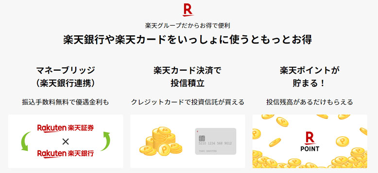 楽天証券は楽天カードを一緒に使うともっとお得