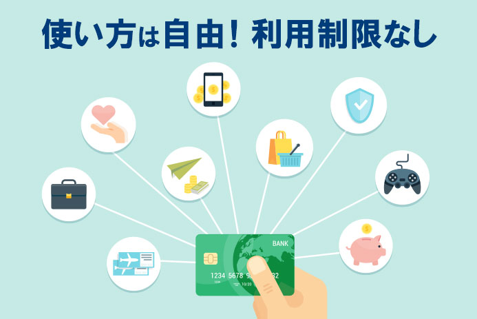 カードローンの使い方は自由です
