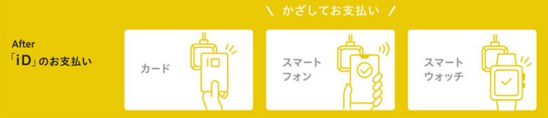 かざして支払い完了