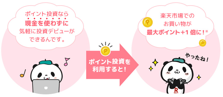 楽天カードはポイント投資ができる