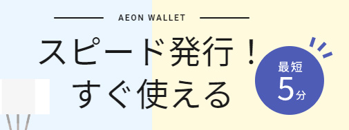 イオンカード(TGCデザイン)は、最短5分審査完了