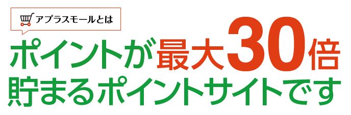 アプラスモール経由のネットショッピングでポイントが最大30倍
