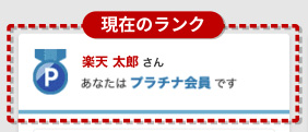 楽天ポイントクラブのランク確認