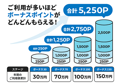 ビューサンクスボーナスで合計5,250ポイント貰える!